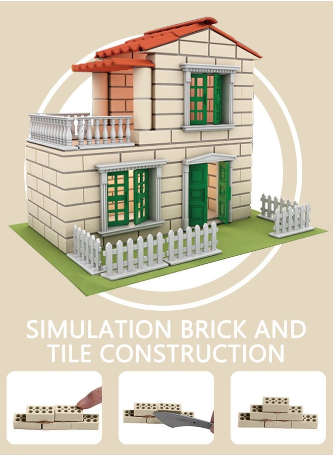 GROIC Mini Real House Building Kit STEM Learning Toys Building Blocks Educational Brick Construction Engineering Set 171 Pcs Displayable House Model Gift for Kids and Adult  - Image 5