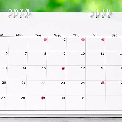 CIEMODA 3 Sheets Day Planner Stickers - Month, Number, Foiled Date Dots, Colorful Calendar Stickers for Journal and Notebooks - Image 4