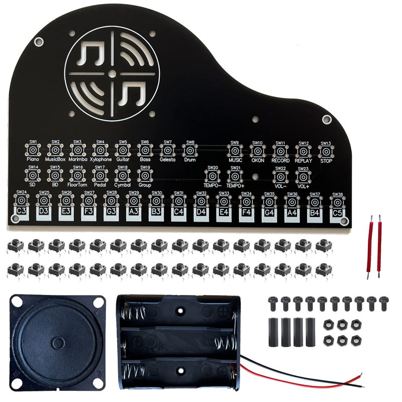 tingbowie Soldering Practice Kit - DIY Electronic Project Learning Circuit Solder Board - Image 3