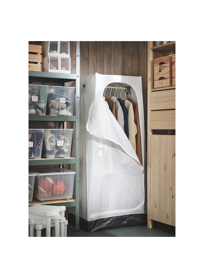 زبون خزانة ملابس، أبيض، 74X51X149 سم - Image 2