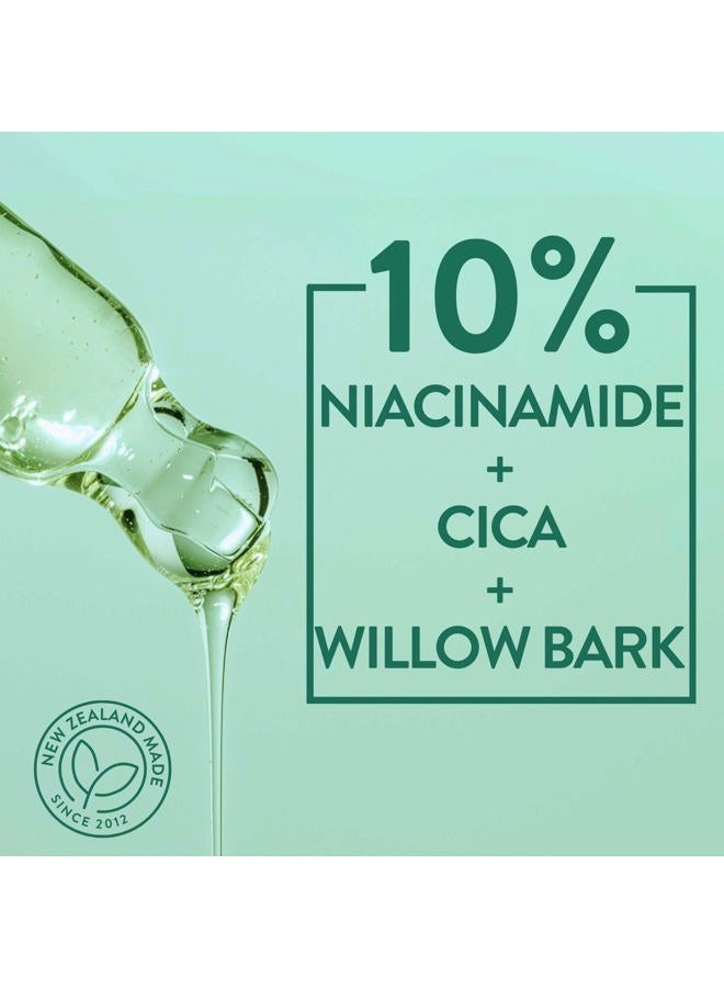 By Nature سيروم الوجه المهدئ - سيكا + 10% نياسيناميد + لحاء الصفصاف - سيروم وجه مطهر مع مستخلص نبات السيكا ونياسيناميد المحسن للملمس - العناية بالبشرة من نيوزيلندا - 1 أونصة سائلة - Image 4