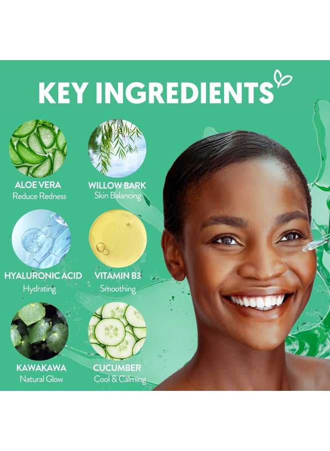 By Nature سيروم الوجه المهدئ - سيكا + 10% نياسيناميد + لحاء الصفصاف - سيروم وجه مطهر مع مستخلص نبات السيكا ونياسيناميد المحسن للملمس - العناية بالبشرة من نيوزيلندا - 1 أونصة سائلة - Image 5