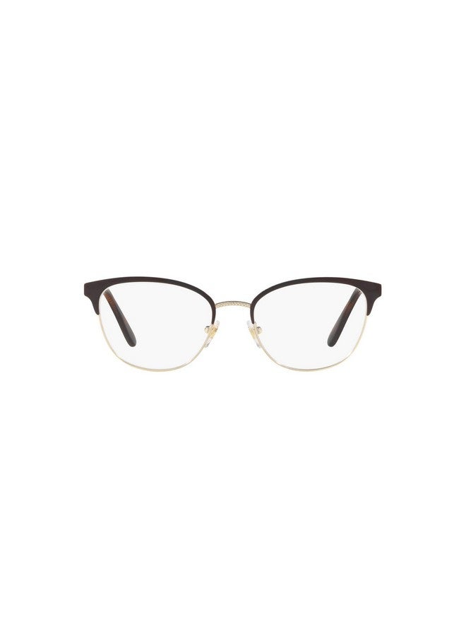 Vogue Eyewear Women'S Vo4088 Oval Prescription Eyeglass Frames, Top Brown/Pale Gold/Demo Lens, 52 Mm - Image 1
