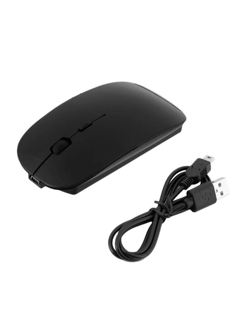 Rechargeable Wireless Bluetooth Silent Mouse – USB & Bluetooth Compatible with MacBook, iPad, iPhone, Android, PC, Laptop, Tablet  - Image 1