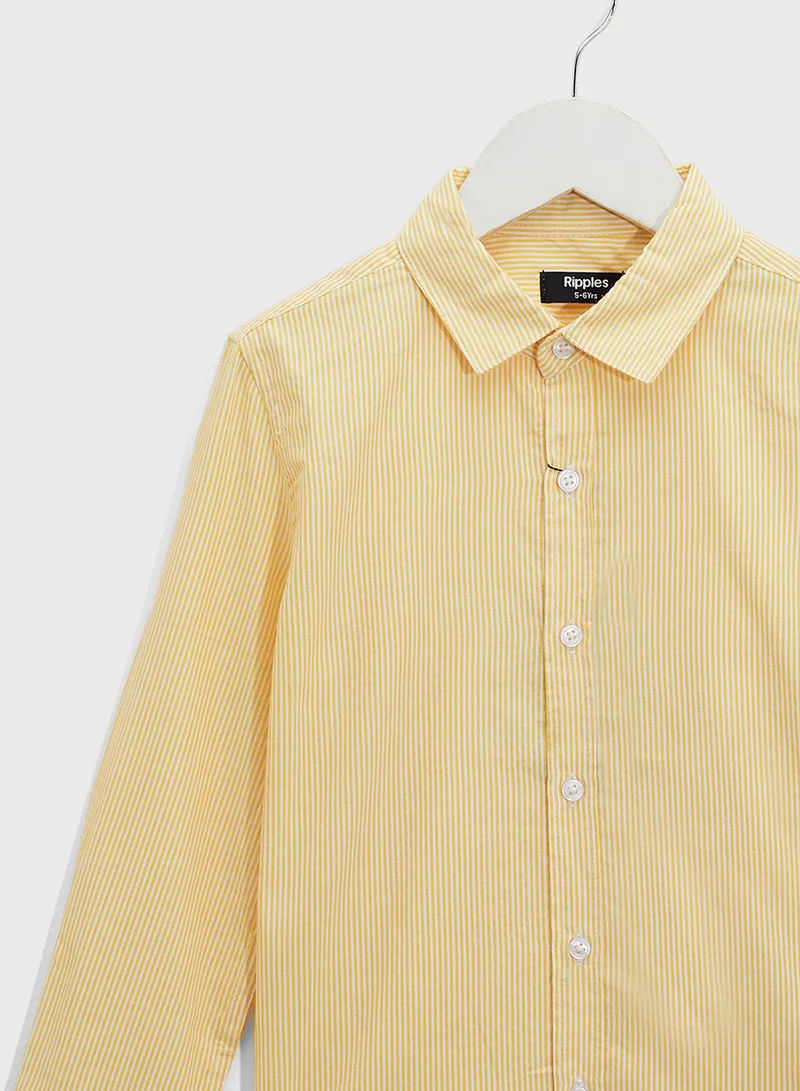 Ripples Boys Regular Collar Shirts