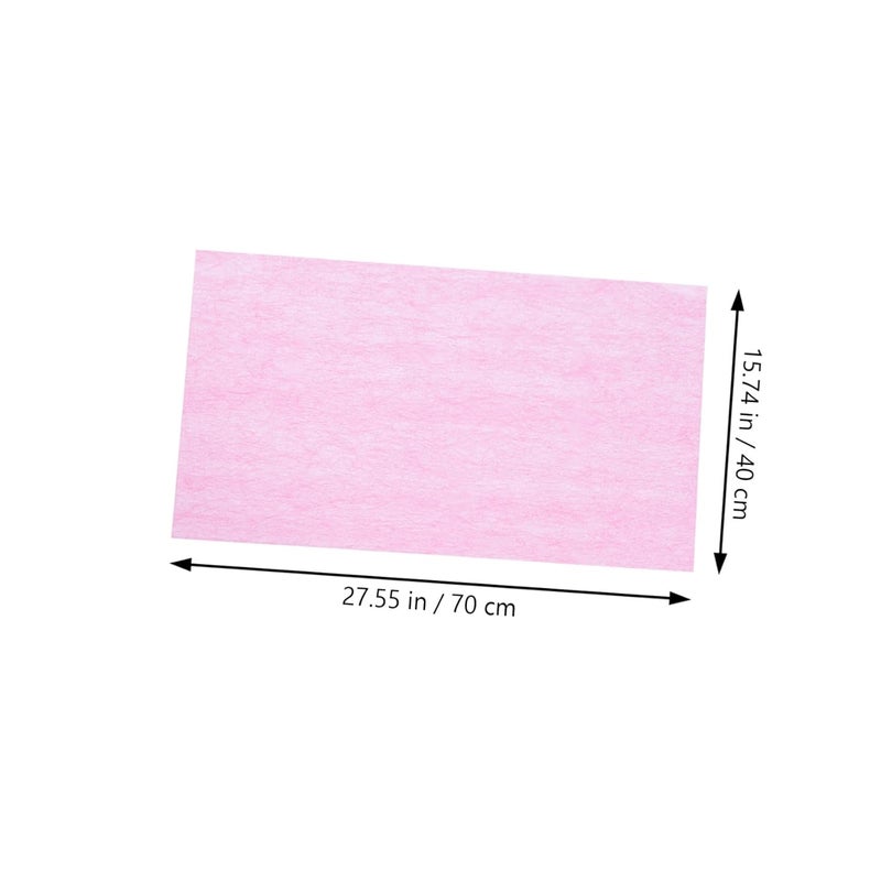 Disposable Beauty Pillow Towels 100pcs Pink Non-Woven Fabric Waterproof Oil-Resistant Spa Linens for Salon and Professional Massage Use - Image 2
