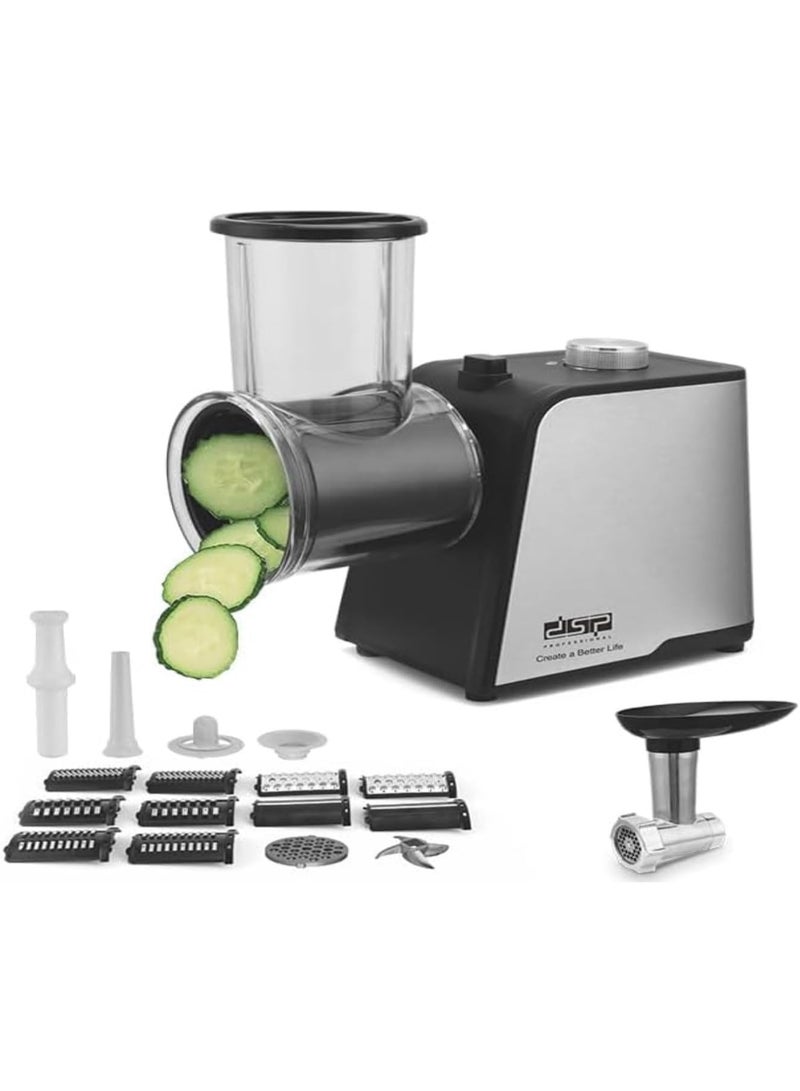 DSP 10 In 1 Electric Slicer,1000w KM5061 Vegetable Cutting Machine,Shredder,Meat Grinder - Image 2