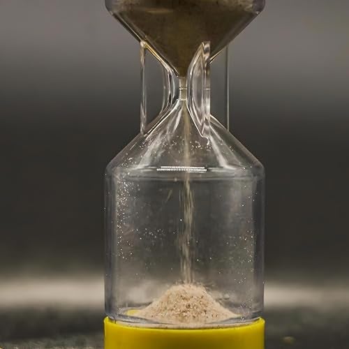 CLAPONE Sand Timer, Hourglass Sand Timers Colorful Sandglass Timer with Protective Cover for Classroom Home Office Royal Hourglass Sand Timers - Precision Plastic Sandglass Set (Pack of 6) - Image 3