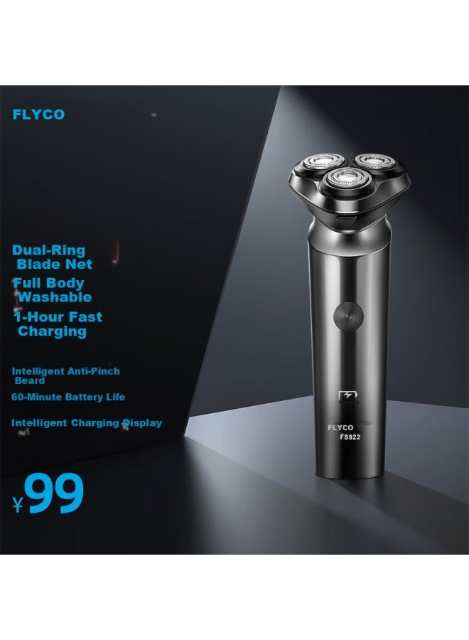 Flyco Men's Electric Shaver Full Body Washable Wet And Dry Dual Shaver Portable Shaving Knife 1 Hour Fast Charge 60 Minutes Battery Life Birthday Valentine's Day Gift For Boyfriend Fs922 - Image 4