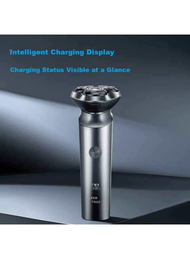 Flyco Men's Electric Shaver Full Body Washable Wet And Dry Dual Shaver Portable Shaving Knife 1 Hour Fast Charge 60 Minutes Battery Life Birthday Valentine's Day Gift For Boyfriend Fs922 - Image 2