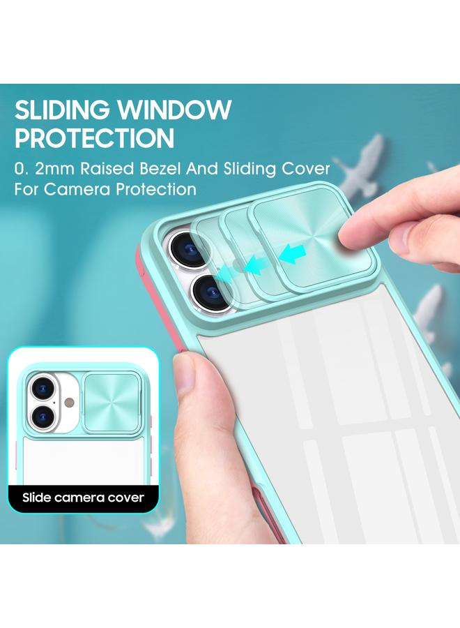 اس-توب جراب لهاتف iPhone 16 Pro Max مزود بدرع كاميرا منزلق من الأكريليك الهجين المصنوع من مادة TPU - Image 3