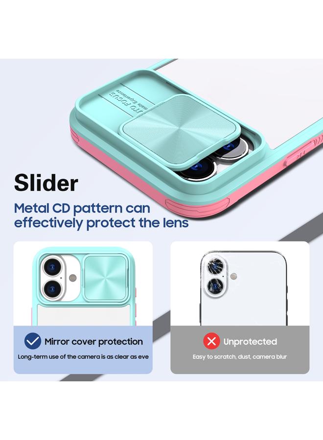 اس-توب جراب لهاتف iPhone 16 Pro Max مزود بدرع كاميرا منزلق من الأكريليك الهجين المصنوع من مادة TPU - Image 4