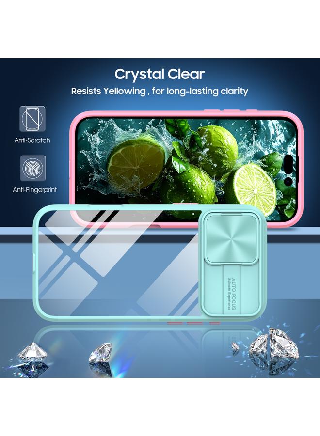 اس-توب جراب لهاتف iPhone 16 Pro Max مزود بدرع كاميرا منزلق من الأكريليك الهجين المصنوع من مادة TPU - Image 2