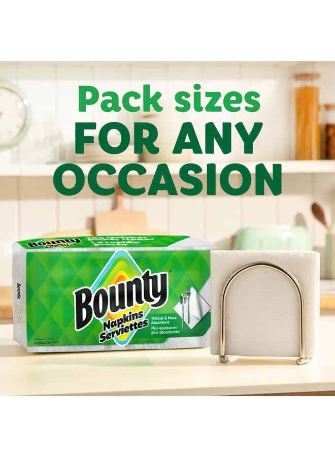 Bounty Quilted Napkins 1-Ply 12 1/10 x 12 White 200/Pack (96595PK) - Image 5