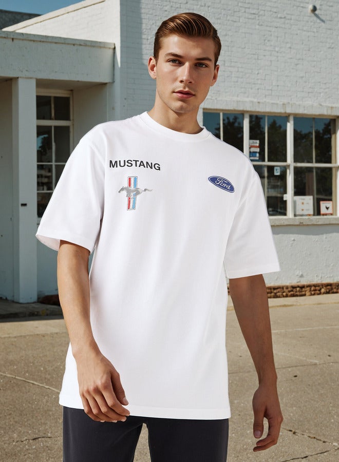 اس بي كاركترز تيشيرت بطبعة موستانج - Image 3