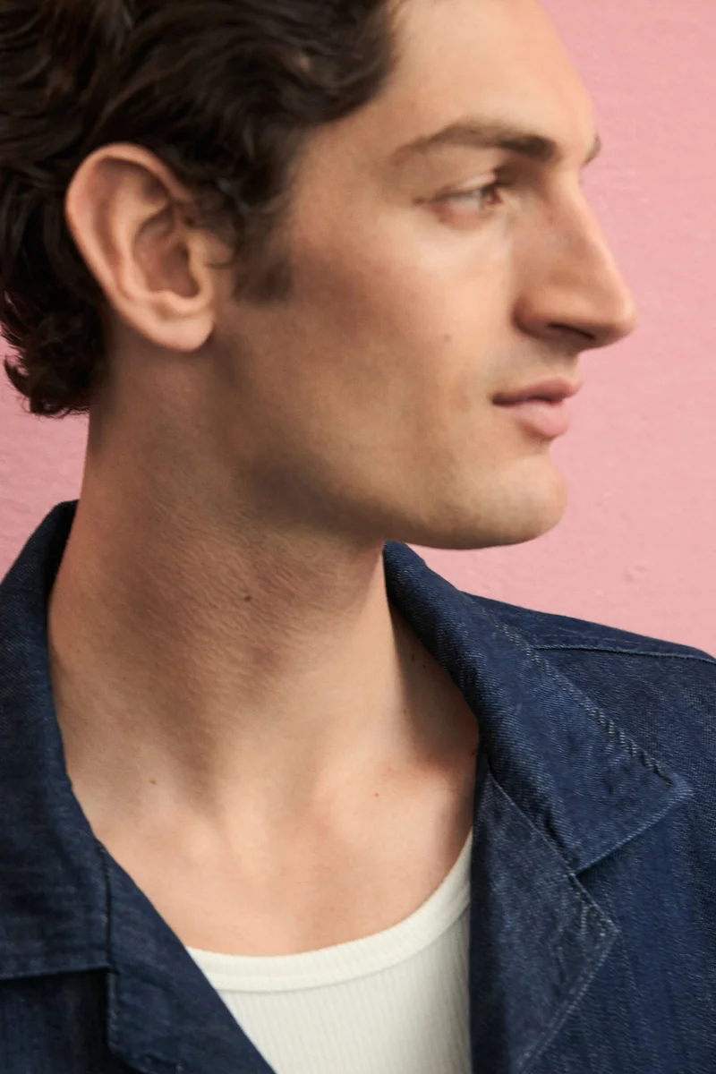 H&M Regular Fit Denim resort shirt