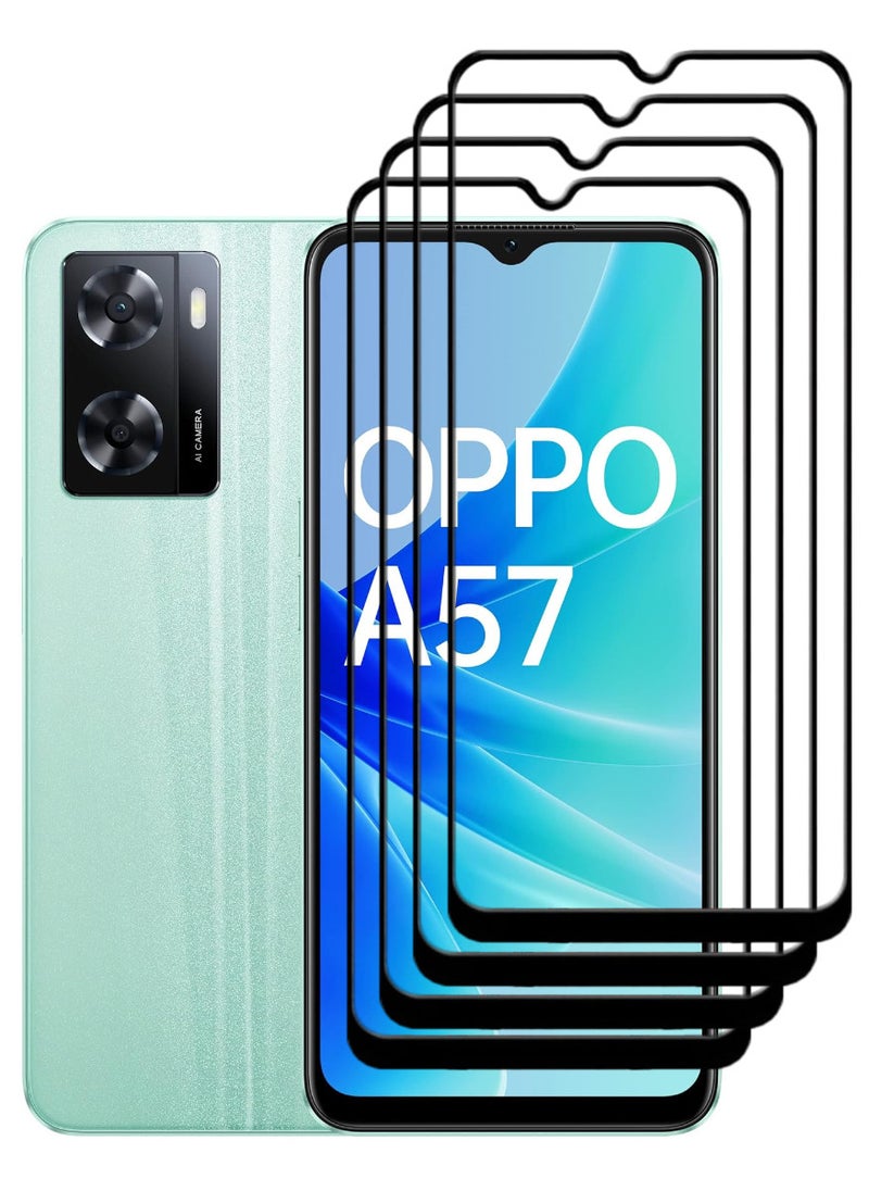 ACLIX 4 Pieces Antistatic ESD Dustproof Premium Quality High Definition Tempered Glass Screen Protector Designed For Oppo A57 - Image 1