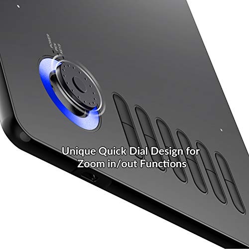 VEIKK A15Pro Digital Drawing Tablet 10 x 6 Inch Graphics Tablet with 12 Shortcut Keys and 1 Quick DialSupports Tilt Functionfor MAC Windows Linux and Android OS8192 Levels Blue - Image 3