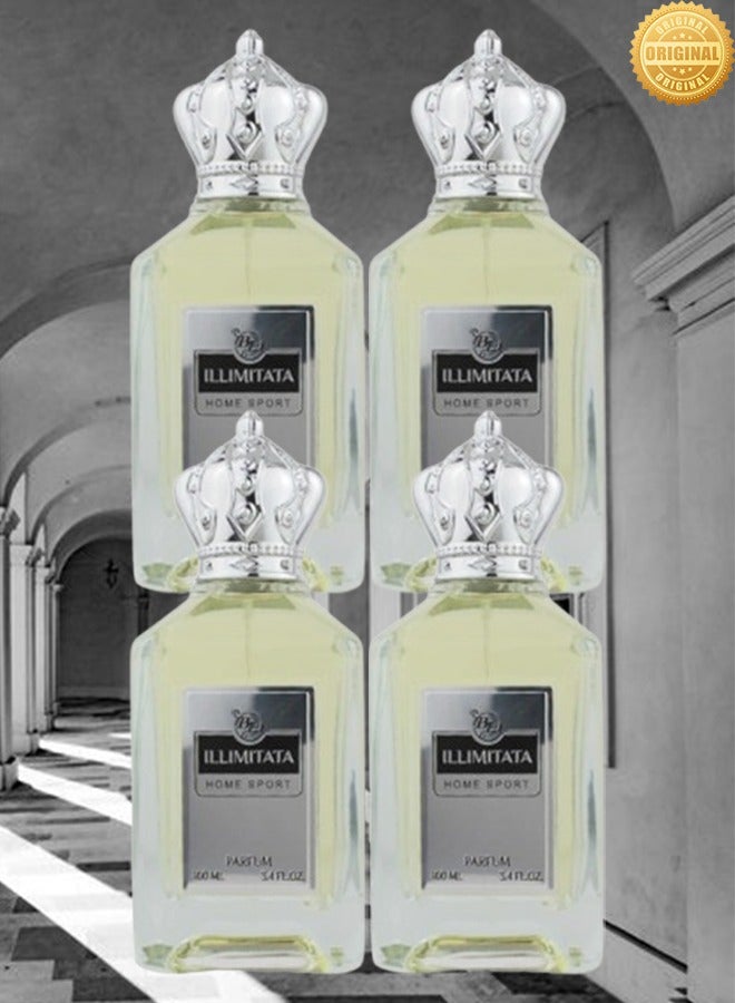 BL 4 Pieces Bl Illimitata Home Sport Perfume 100ml EDP - Image 1