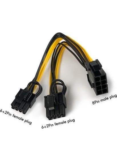 PrimeX Plus - PX-4302-8 8 Pin To 2x8 Pin PSU Graphics Card Power Converter Cable - Image 1