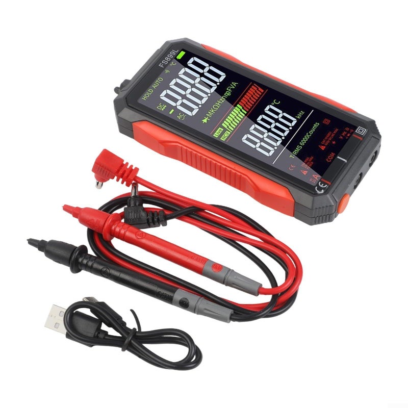 FS899L True RMS Digital Multimeter 6000 Counts Rechargeable USB C NCV - Image 4