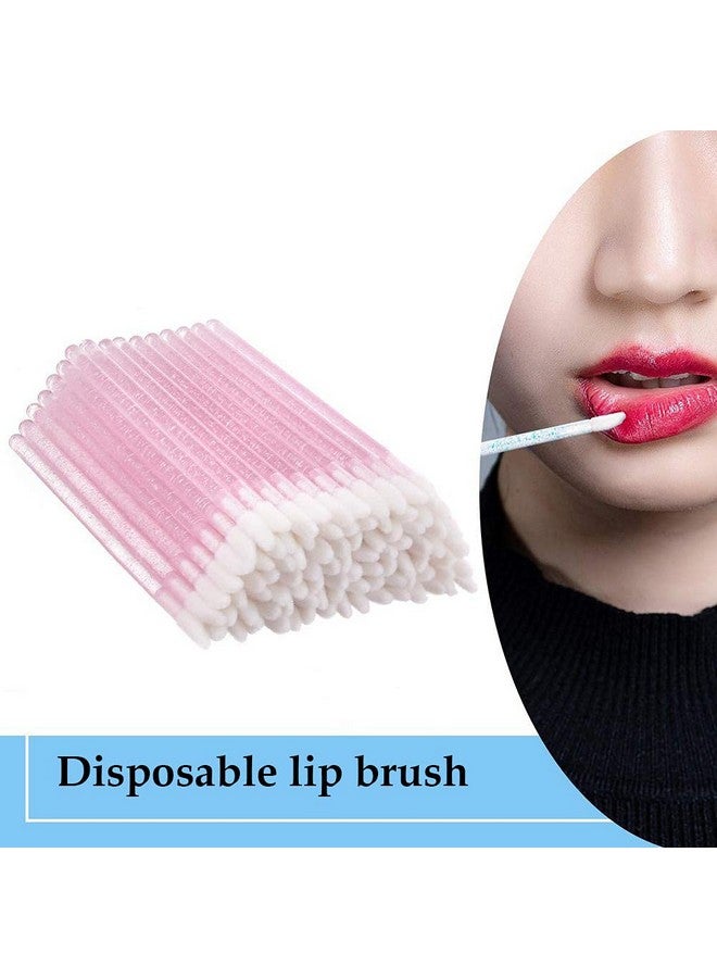 AKOAK 100 Pieces Disposable Lip Brushlip Gloss Stick Crystal Stick Lipstick Applicator Suitable For Professional Or Personal Use  - Image 3