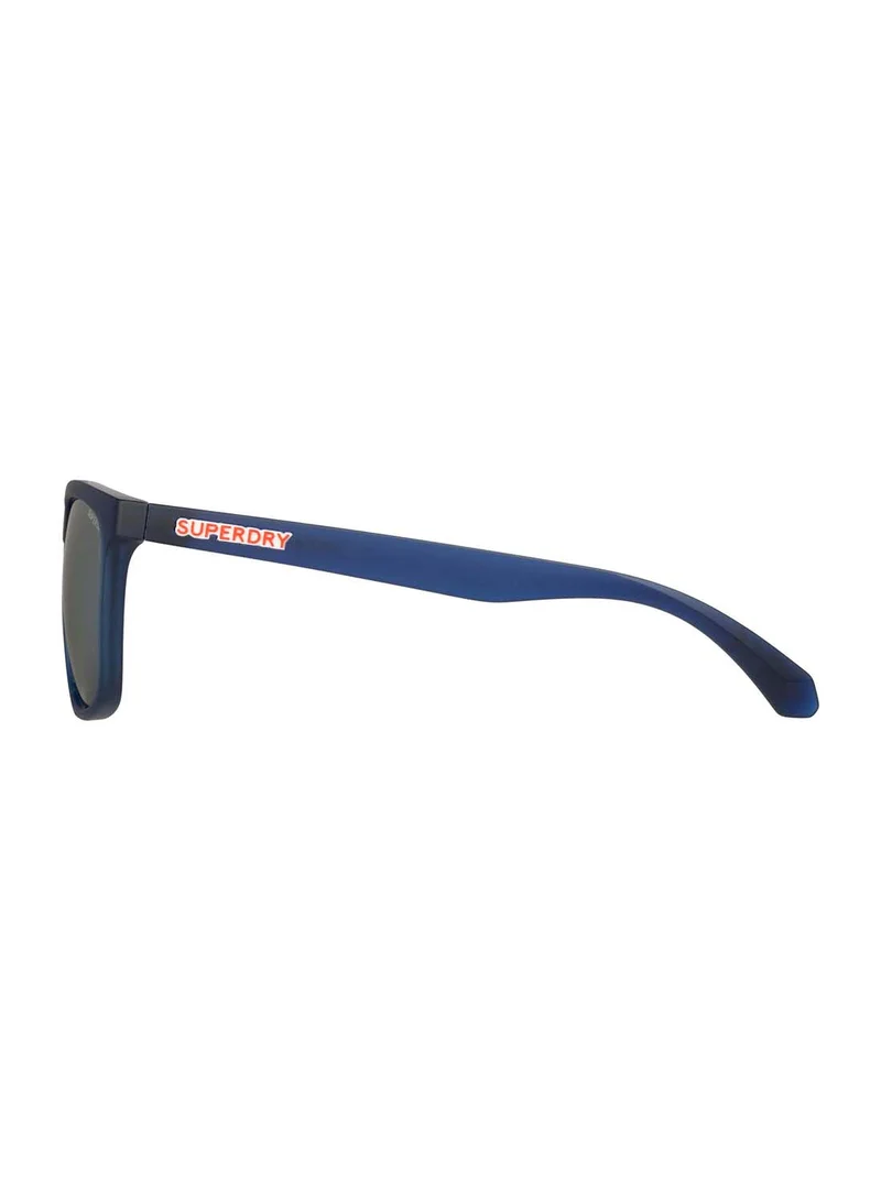 سوبر دراي 5015 Full-Rim Square UV Protection Sunglasses - Silver