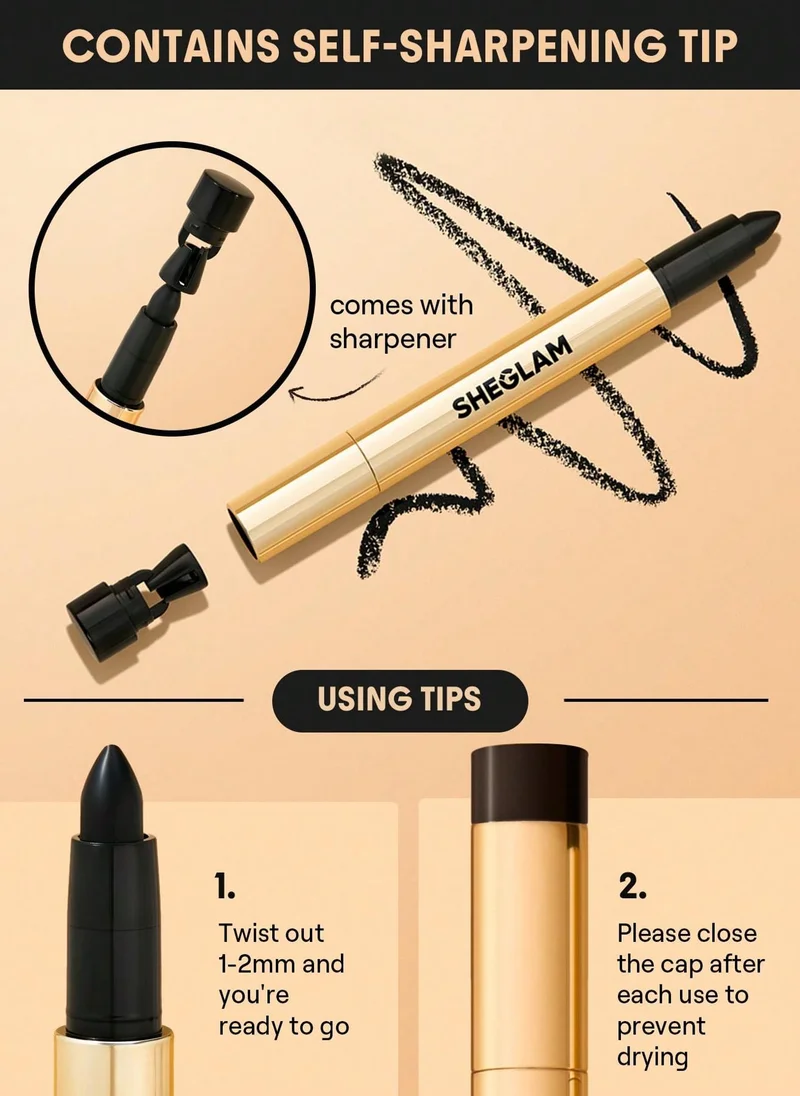 شيجلام SG SHEGLAM Bold Moves Kohl Cream Eyeliner Pencil Black