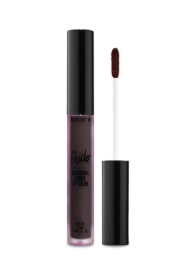 Rude Cosmetics Notorious Rich Long Liquid Lip Color - Deeply Disturbed Lipstick Women 0.1 oz