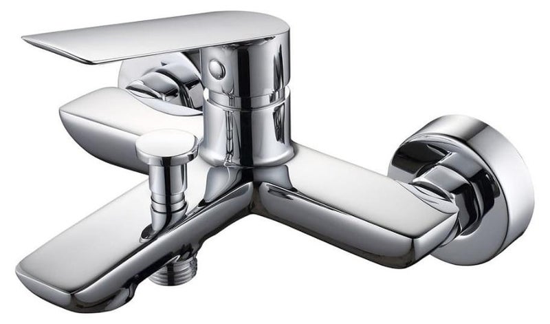 Italian Wall-Mounted Shower Mixer Tap with Handheld Shower Set – Modern Chrome Finish – Rust-Resistant and Easy to Install – Ideal for Homes and Hotels - Image 1