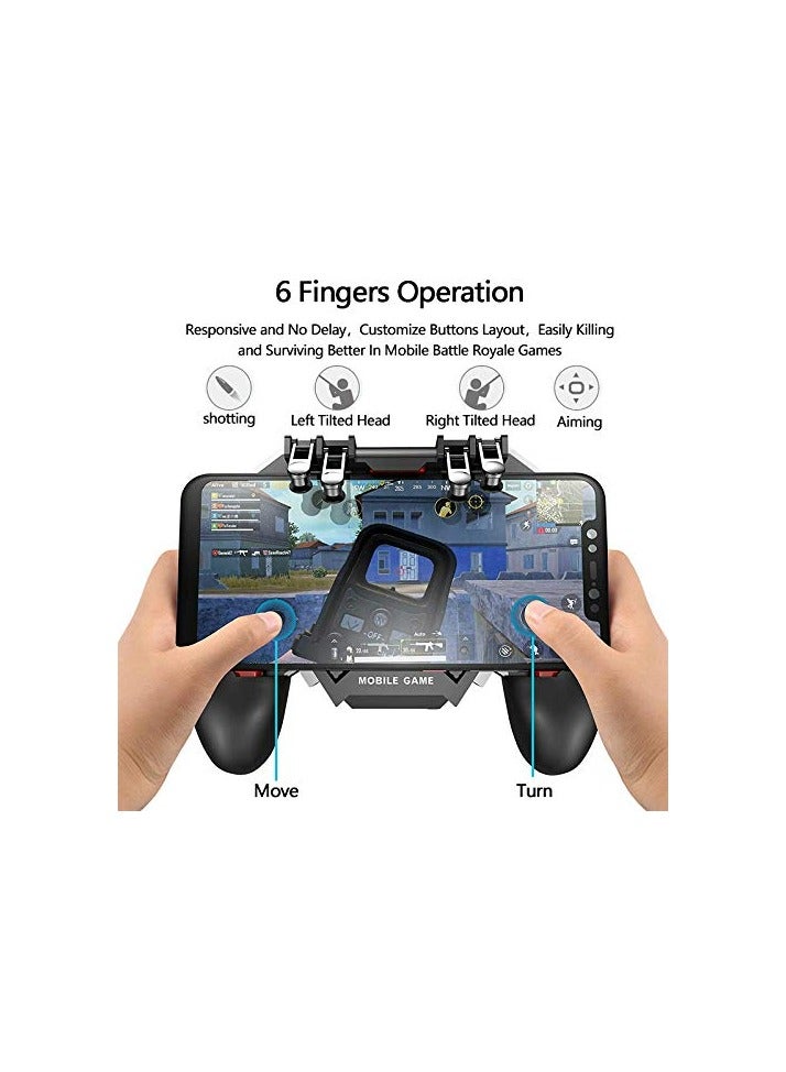 PUBG Mobile Controller with Phone Cooler and 4000mAh Mobile Power for PUBG/Fortnite/Call of Duty - Image 2
