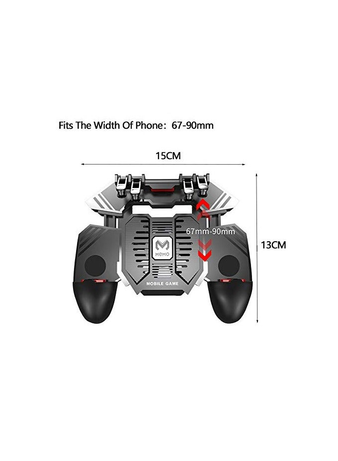 PUBG Mobile Controller with Phone Cooler and 4000mAh Mobile Power for PUBG/Fortnite/Call of Duty - Image 5