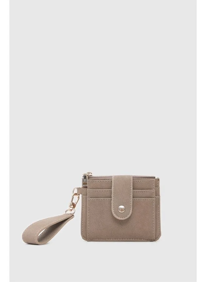 Pike Suede Women's Cardholder Beige