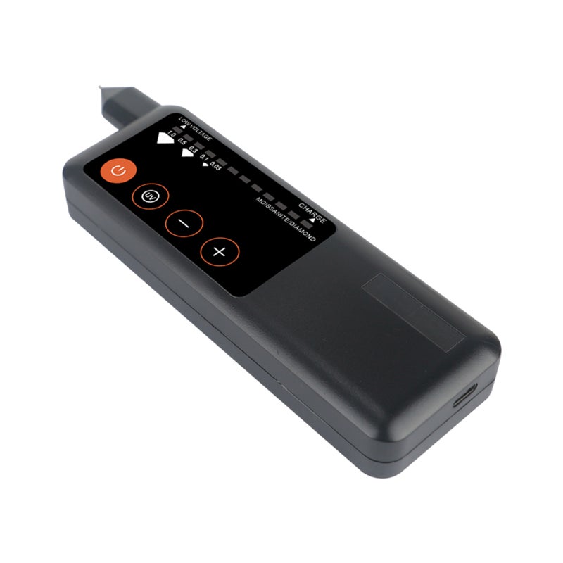 قلم اختبار الماس القابل لإعادة الشحن: أسود، دقة عالية مع شاشة LCD ومؤشر LED - تشغيل بمفتاح واحد، إعداد قيراط قابل للتعديل، مقياس موصلة الحرارة للأحجار الكريمة لاختبار المجوهرات للمبتدئين والخبراء - Image 5