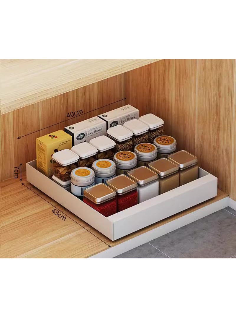 Sharpdo - Kitchen Stainless steel Dishware Storage Rack, Drawer Storage Partition Rack 40*43*7CM - Image 1
