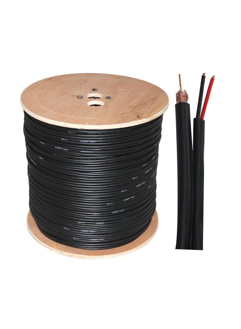 RG59 Cable With Power 300 Meter 