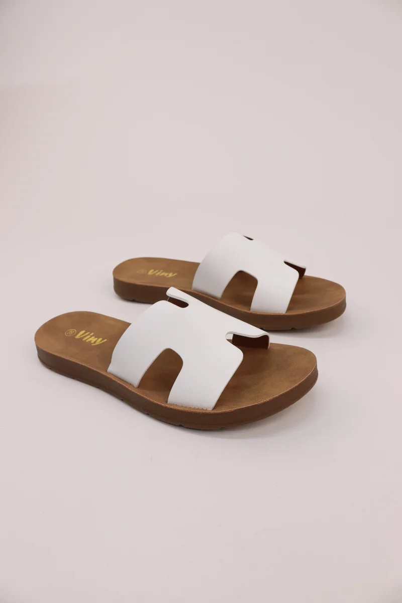 Viny VINY Women's Everyday Comfort Flat Sandals | Soft Lightweight Casual Walking Sandals for Daily Wear, Beach, Poolside, Casual Outings, Outdoor Activities, Travel & All-Day Comfort | Available in 8 Colors