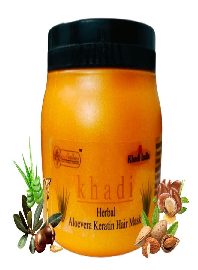 Khadi Rishikesh Aloe Vera Keratin Hair Mask for Dry & Damaged Hair | Deep Conditioning Hair Spa Cream | Reduces Frizz, Repairs Damage & Adds Shine | For Men & Women (hair mask-1) - Image 1