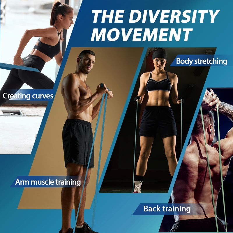 LEEKEY Resistance Bands, Exercise Bands,Pull Up Assist Bands - Bands for Working Out,Band for Men and Women Fitness Training, Physical Therapy,Home Workouts - Image 4