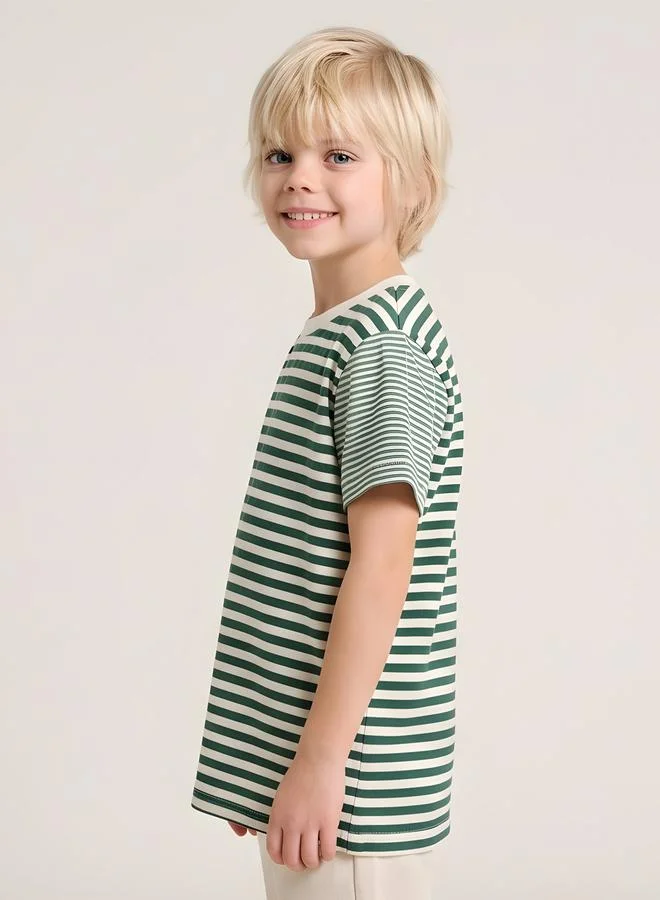 Take Two Boys Classic Nautical Stripe T-Shirt By Juniorloom