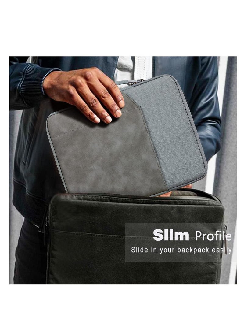 حافظة جديدة مقاس 11 بوصة لآيباد برو 10.9 اللون رمادي غامق - Image 5