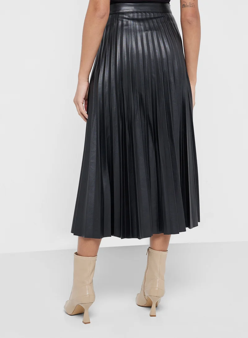 فيرو مودا Pleated High Waist Skirt