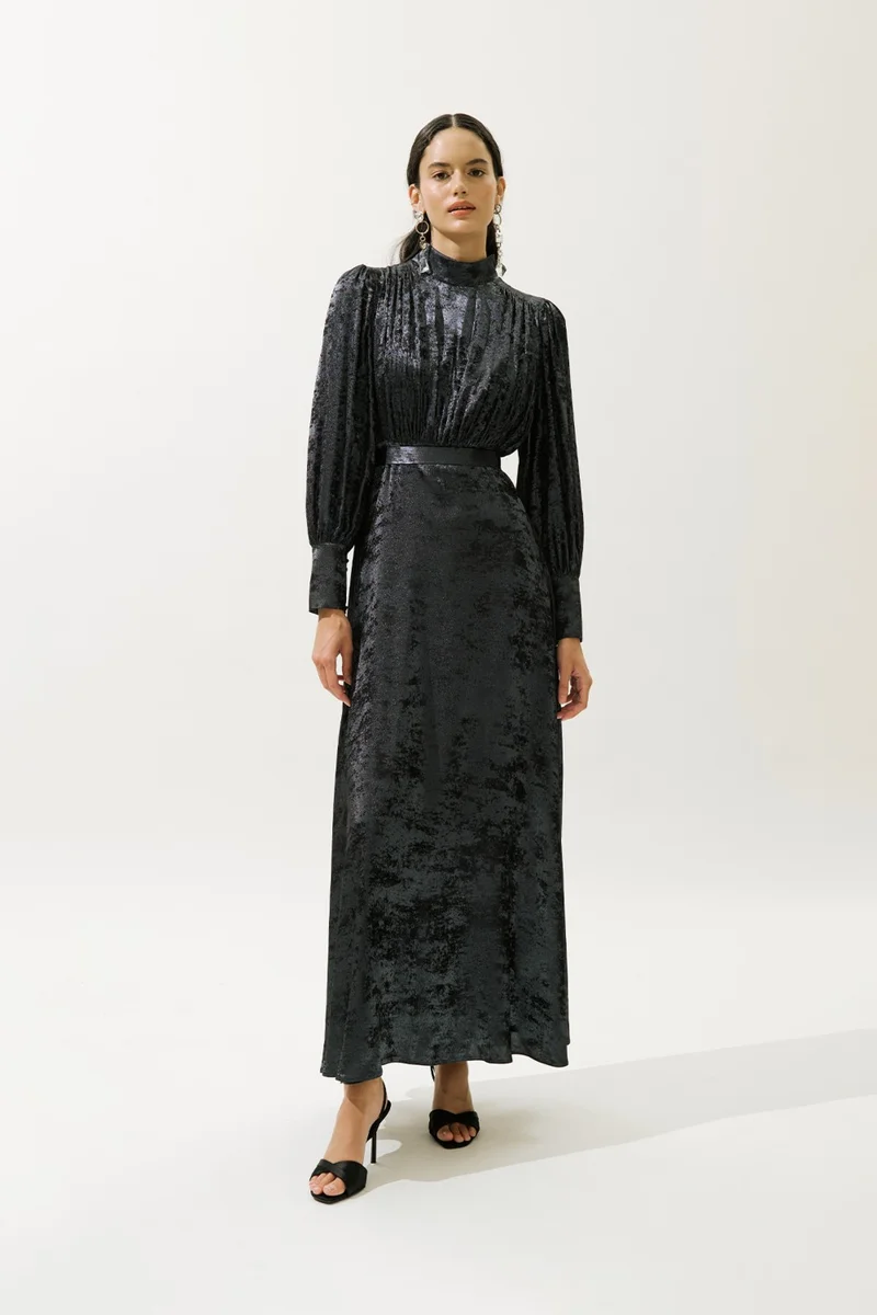 Manuka Velvet Mockneck Dress