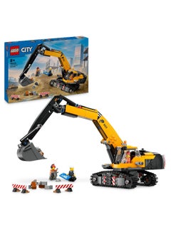 LEGO LEGO City Yellow Construction Excavator Toy Digger 60420 Building Toy Set (633 Pieces)  - Image 1