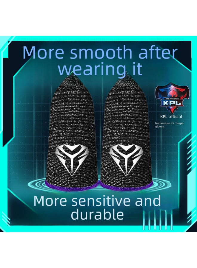 Professional Gaming Finger Sleeves For Mobile Games Pubg Peacekeeper Sweat-resistant Digital Computer Accessories-Product Color:【Red】 Y02 Electric Competition Hand Tour Finger Coat - Image 2