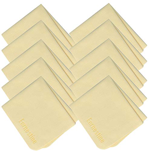 Earnestine 10 Pack 6" x 7" Premium Thick Microfiber Eyeglasses Cleaning Cloth for Glasses,Safe No Color Bleeding Eyeglass Cloth, Soft Microfiber Eyeglass Cloths,Lint Free Lens Cloth - Image 1