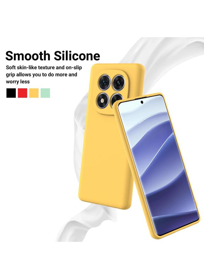 اس-توب جراب لهاتف Redmi Note 14 Pro 4G بلون سادة من السيليكون السائل المقاوم للسقوط بتغطية كاملة - Image 3