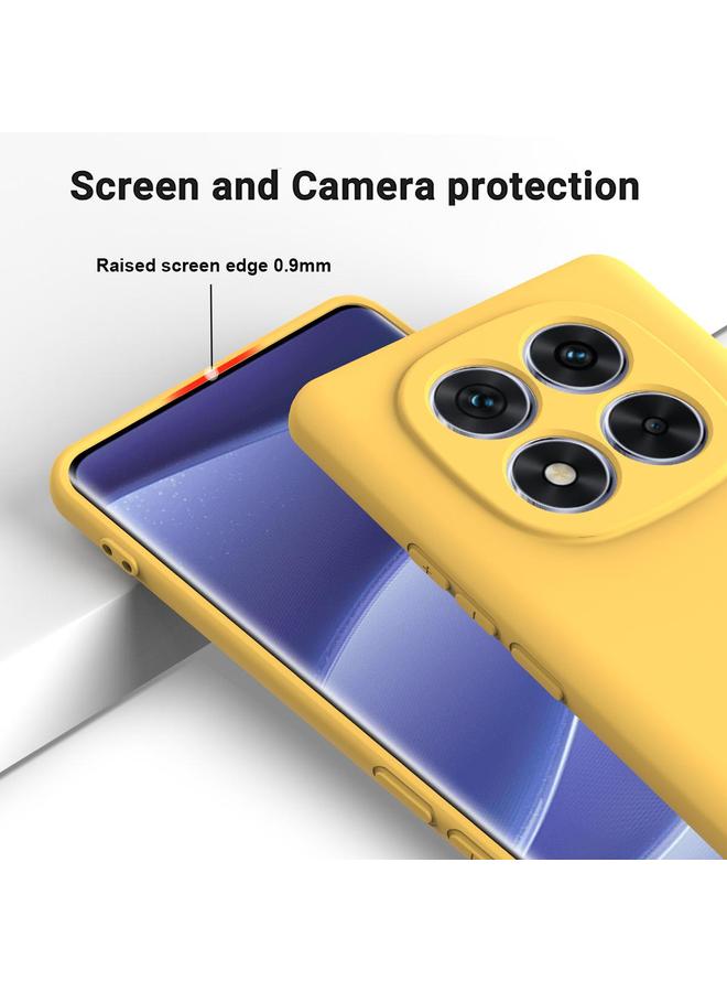 اس-توب جراب لهاتف Redmi Note 14 Pro 4G بلون سادة من السيليكون السائل المقاوم للسقوط بتغطية كاملة - Image 4