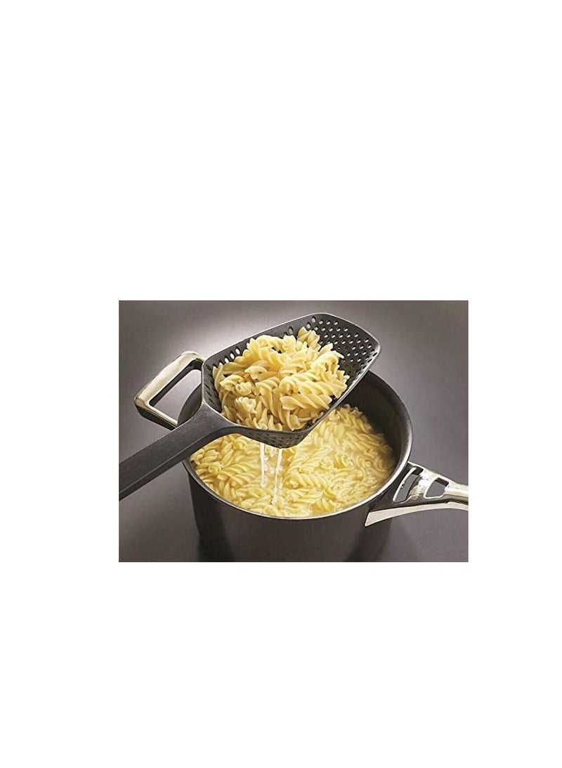 CLICKMART Scoop Colander Strainer Spoon Black - Image 2