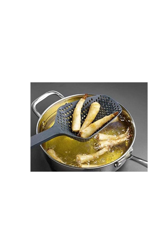 CLICKMART Scoop Colander Strainer Spoon Black - Image 5
